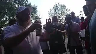 Spit in my Face! Hamza Vs Jewish Visitor | Speakers Corner | Hyde Park
