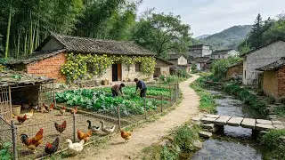 Walking in a REAL Chinese Village No One Shows You! Streams, Ducks & Villagers Farming