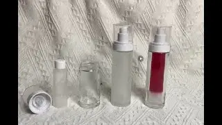 30ml 50ml new collection glass airless pump bottles