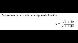 Cómo derivar una función con raíces paso a paso (Ejercicio resuelto)
