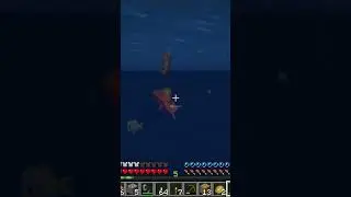 Fishing with sword (#minecraft #minecraftguide #tutorial)