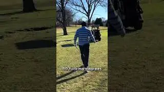Golfing in the Cold with My Bestie #golf #redflaggolfer #scramble