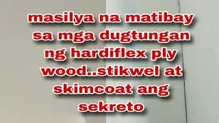 masilya para matibay ang dugtungan ng hardiflex at plywood at paano magrepaint