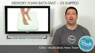 BradsDeals Breaking News - Foam Bath Mat
