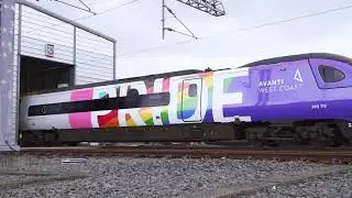 Avanti West Coast Pride Train - Wrapping Time lapse