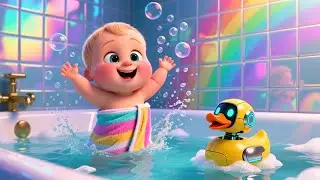 Double Bubble Bath Splash 🛁 | Fun Bath Time Song for Kids | Sing Along & Play