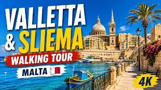 Port of Sliema and Valetta Walking Tour 🇲🇹 🌴 ☀️