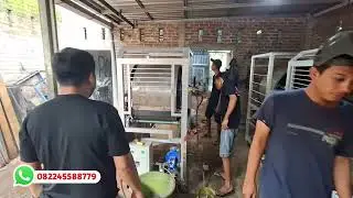 JEMPUT TAMU DARI JAMBI!! DATANG JAUH² DATANG KE BENGKEL UJI COBA MESIN KULIT LUMPIA