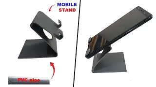 How to make Smartphone Stand at home || Mobile Holder From PVC pipe