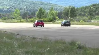 Fiat Uno vs VW Polo 402 Street race Grobnik 2015