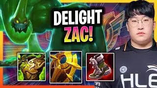 DELIGHT BRINGS BACK ZAC SUPPORT! | HLE Delight Plays Zac Support vs Rell!  Season 2024