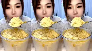 ASMR SHAVED ICE EATING / ICE EATING. YY