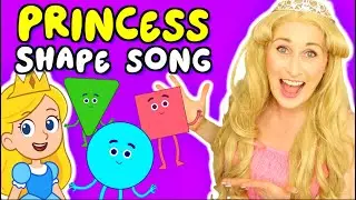 Princess Shape Song 👑 | Learn Shapes with Princess Polly! Circle, Square & Triangle for Toddlers