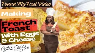Quick French Toast, Eggs & Plant-based Cheese For Breakfast