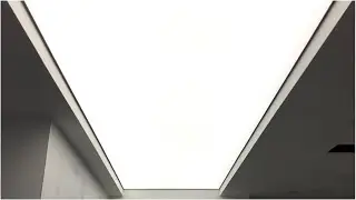 Stretch ceiling translucent with back LED strip light