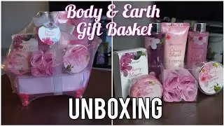 Body & Earth Gift Basket Unboxing | Cherry bloosom and Jasmine scent