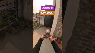Why Labubu In Bathroom ! 🤣 #funny #labubu #labubuparkour #parkour #spiderman