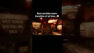 Black Ops 1 Zombies Menu Transition = Perfection #gaming #codzombies #shorts