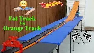 Hot Wheels fat track vs orange track Tom and Jerry vs Despicable Me Minions tournament race
