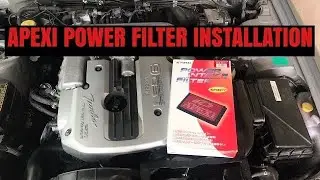 APEXI Power Intake Filter Install on R34 Skyline 25GT Turbo