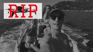 I CRASHED MY DRONE INTO THE SEA!!!