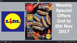 LIDL Weekly Special Buys Bonfire night and Xmas 2nd - 8th Nov 2017