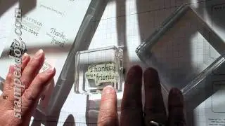 How to Your Stampin' Up! Stamps to Stick on the Clear Blocks