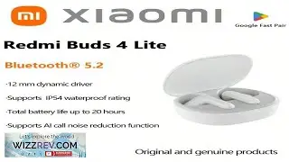 Xiaomi Redmi Buds 4 Lite 12mm Dynamic Driver High Definition Audio Quality