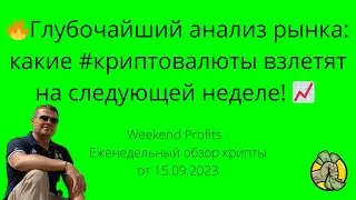 🚀 Weekend Profits - Еженедельный обзор рынка криптовалют от 15.09.2023.