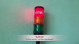 EELA SBM 80 Rundfunk Mischpult mit Rotlicht, Faderstart
