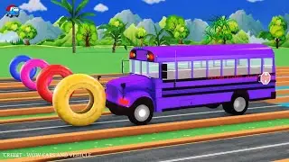 Amazing 😆 Choose The Mystery Door With JCB,Car ,Bus, Fire Truck, School Bus | 3D Vehicles Game