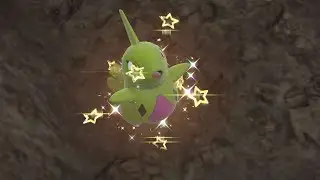 SHINY LARVITAR FOUND IN #pokemonscarlet #shinypokemon #fullodds