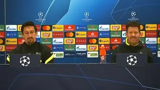 Diego Simeone & Stefan Savic - Atletico Madrid v Chelsea - Pre-Match Presser - Champions League