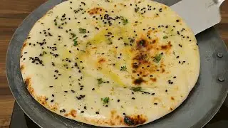 Malai Chicken Naan | Creamy Soft Chicken Naan without Yeast | No Oven No Tandoor Chicken Naan