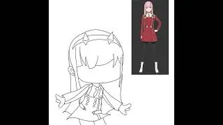 Zero Two IbisPaint X edit // UniChloe OwO