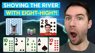 Can This 3-Bet Bluff With Eight-High Get Through?!  | Blast-Off