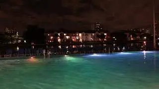 Poolside at the Double Tree Hotel in Hallandale Beach, Florida
