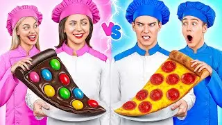 Кулинарное шоу Челлендж: Мальчики VS Девочки | Сумасшедшие Кулинарные Идеи от Multi DO Smile