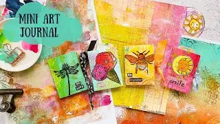 Mini Art Journal - gefaltet aus DIN A4 Papier