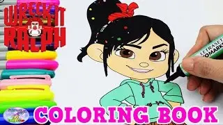 Disney Coloring Book Vanellope Wreck It Ralph Episode Surprise Egg and Toy Collector SETC