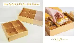 Golden Drawer Gift box Folding Tutorial | Mooncake Box With Divider | 2 Ways Used