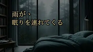 【睡眠用】森に雨がしみこむ夜｜深い眠りへ導く室内の雨音#深い眠り#安眠 #不眠症対策
