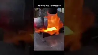 How Gold Bars Are Made - Gold Casting Process ASMR
