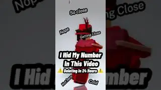 I Hid My Phone Number In This Video.. 😳 #roblox #shorts