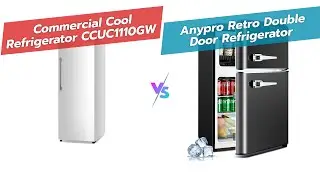 Холодильник-морозильник Commercial Cool объемом 11,1 куб. футов против мини-холодильника Anypro о...