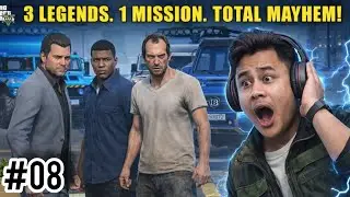 What happens when all three legends Team Up for one mission? 😱💀 || GTA 5 Story Mode
