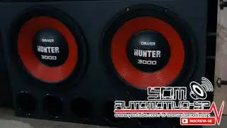 Alto Falante 7Driver Hunter 3000 & Modulos Taramps MD 5000