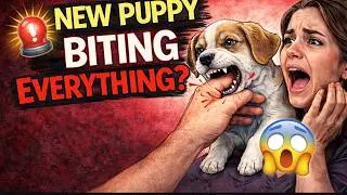 new puppy biting everything