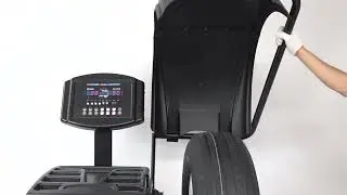 Multi-function assist arm 24 Rim Automatic Tire Changer Wheel Balancer Combo operation video