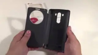 Оригинальный чехол для LG G3 D855 QuickCircle Black обзор